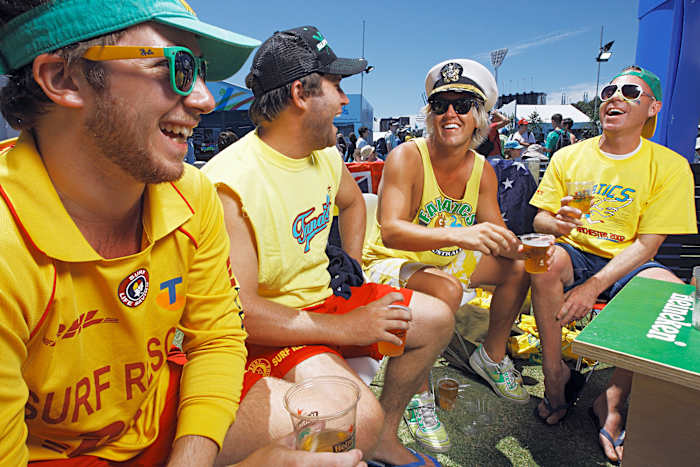 Fans know how to have a good time at the Australian Open.